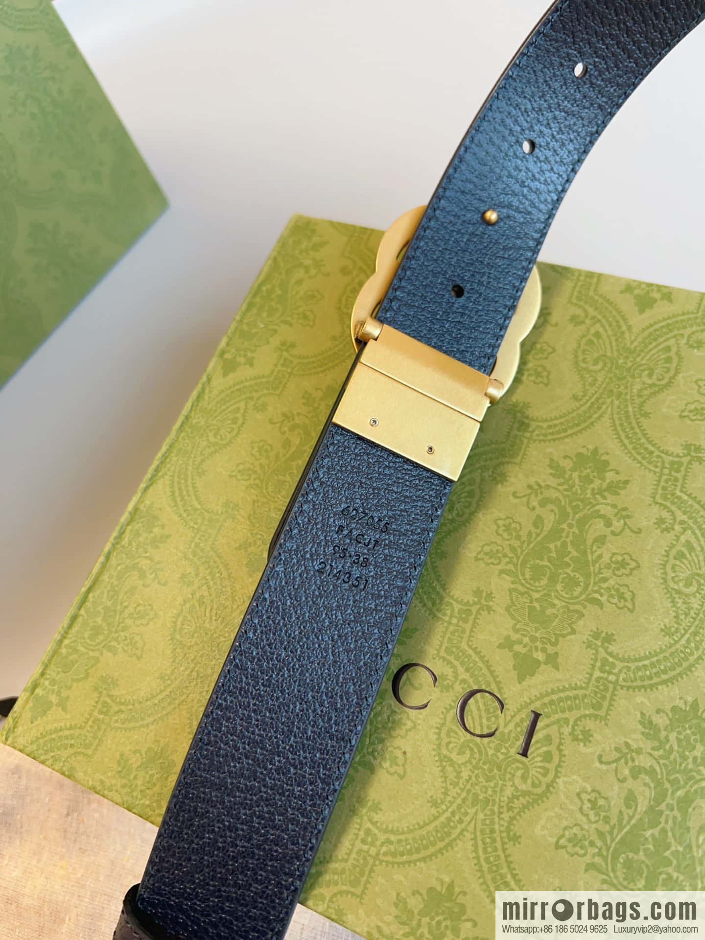 🅿Original leather purchasing grade GG Marmont series double-sided belt, model number 627055.
