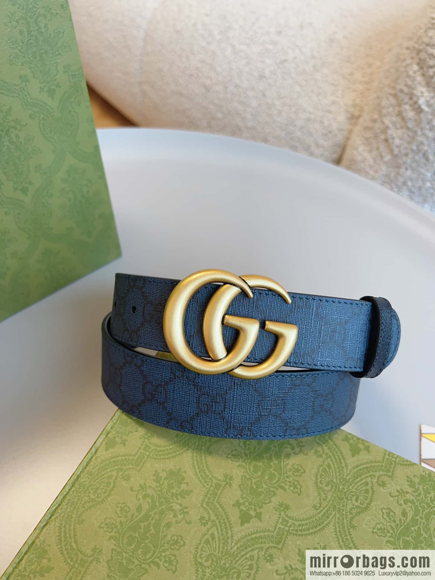 🅿Original leather purchasing grade GG Marmont series double-sided belt, model number 627055.