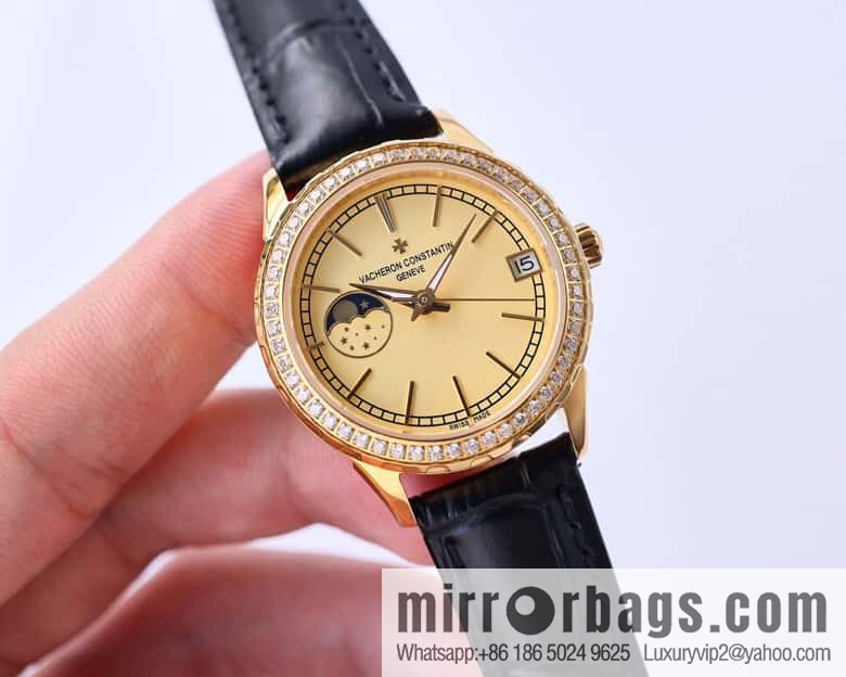 Vacheron Constantin-Vacheron Constantin Ladies Jewelry Series 9-character Sun, Moon and Stars Function Mother-of-Pearl Dial Fashion Women's Watch