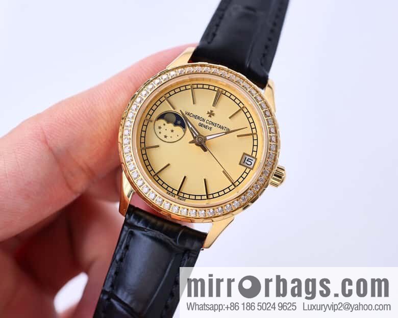 Vacheron Constantin-Vacheron Constantin Ladies Jewelry Series 9-character Sun, Moon and Stars Function Mother-of-Pearl Dial Fashion Women's Watch