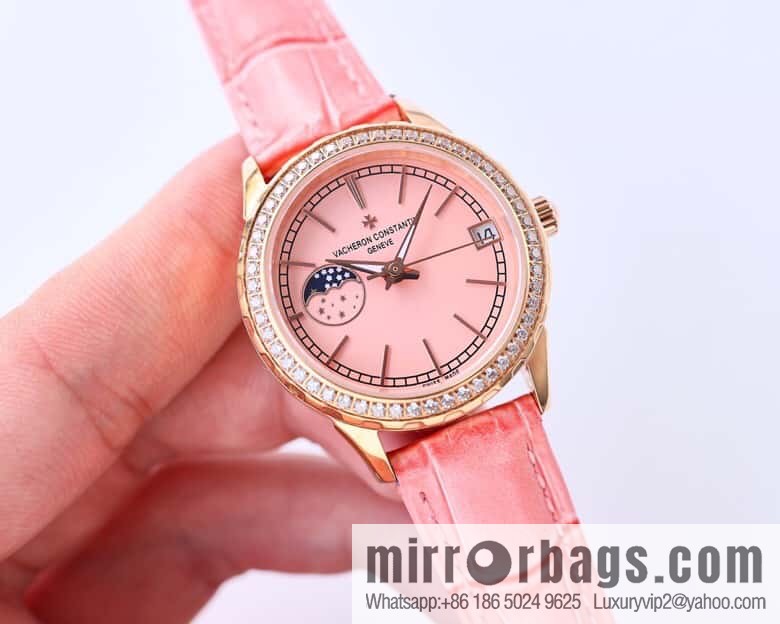 Vacheron Constantin-Vacheron Constantin Ladies Jewelry Series 9-character Sun, Moon and Stars Function Mother-of-Pearl Dial Fashion Women's Watch