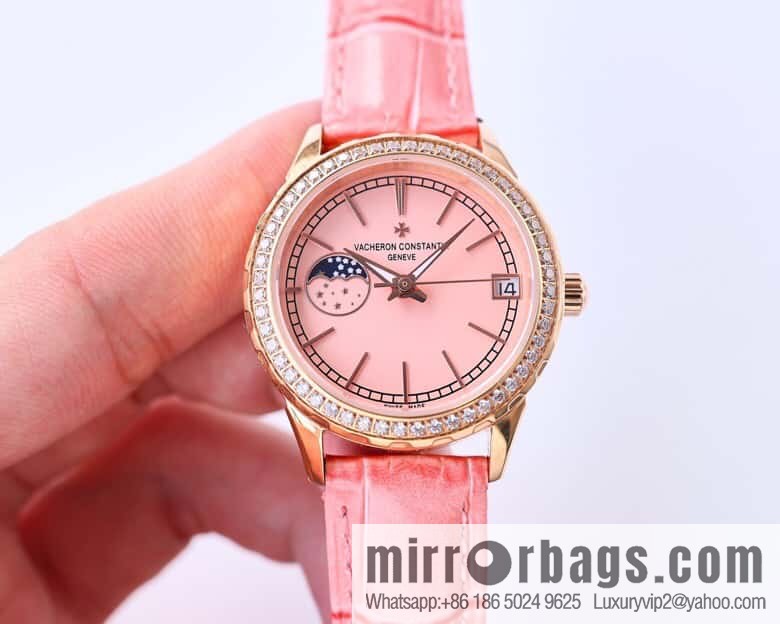 Vacheron Constantin-Vacheron Constantin Ladies Jewelry Series 9-character Sun, Moon and Stars Function Mother-of-Pearl Dial Fashion Women's Watch