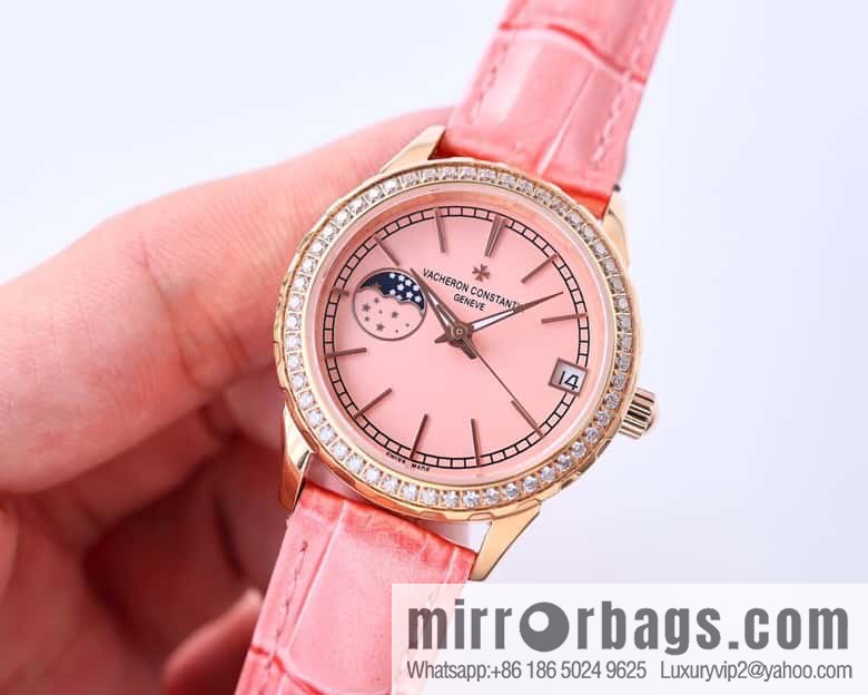 Vacheron Constantin-Vacheron Constantin Ladies Jewelry Series 9-character Sun, Moon and Stars Function Mother-of-Pearl Dial Fashion Women's Watch