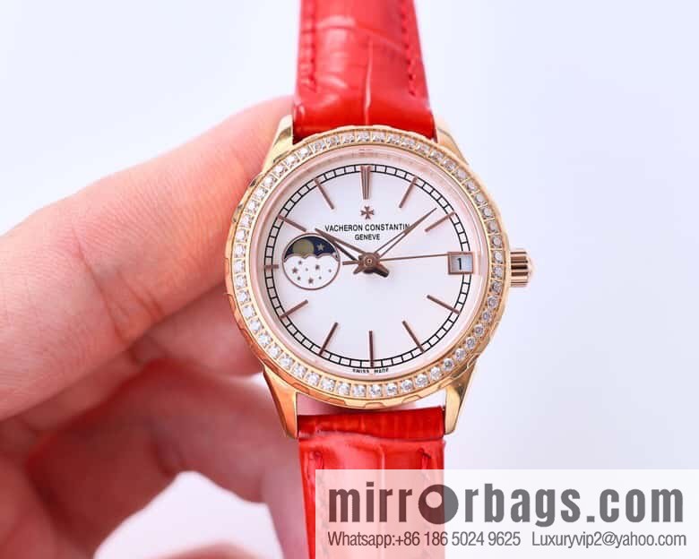 Vacheron Constantin-Vacheron Constantin Ladies Jewelry Series 9-character Sun, Moon and Stars Function Mother-of-Pearl Dial Fashion Women's Watch