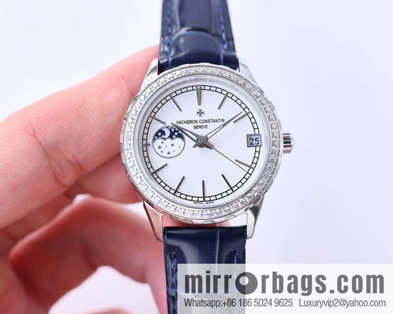 Vacheron Constantin-Vacheron Constantin Ladies Jewelry Series 9-character Sun, Moon and Stars Function Mother-of-Pearl Dial Fashion Women's Watch