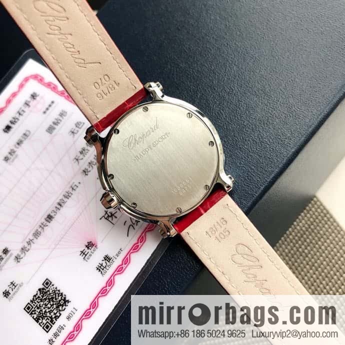 High-end hard goods Chopard HAPPY DIAMONDS happy diamond series natural pearl shell dial case inlaid with 38 VS1.8 South African natural real diamonds ETA-955.112 for original movement watch