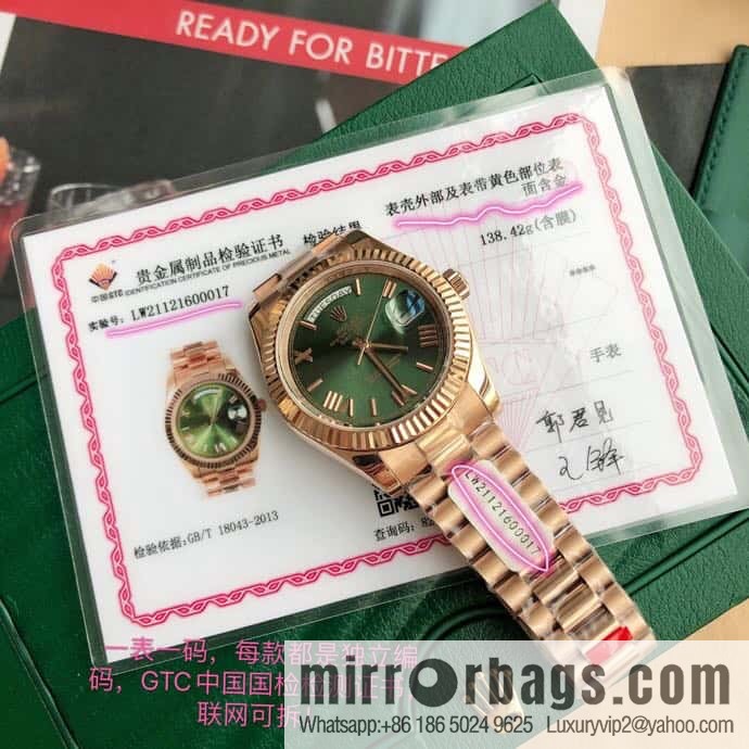 Rolex log type, the whole body is wrapped in 18k gold, the watch diameter is 41mm, and the original Swiss eta-2836 movement watch is loaded.