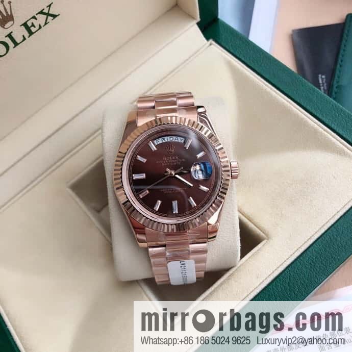 Rolex log type, the whole body is wrapped in 18k gold, the watch diameter is 41mm, and the original Swiss eta-2836 movement watch is loaded.