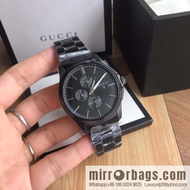 New original Gucci, Gucci Bee stainless steel G-timeless series men's watch original Swiss movement multifunctional six-pin quartz movement watch 42mm diameter