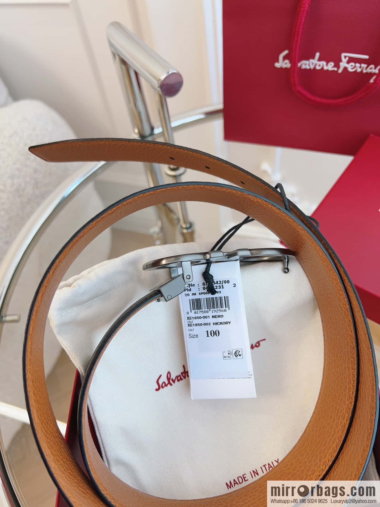 Ferragamo 🅿 Original Leather Purchasing Grade 3.5cm Precision Brass Hardware Belt