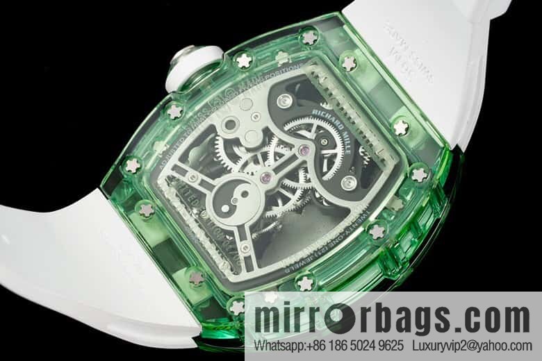 RICHARD MILLE Panda Eats Golden Bamboo, Crystal RM26-01 Tourbillon Watch