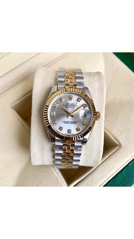 Rolex Customized Edition 2236 Blue Gossamer Fully Automatic Mechanical Movement Dial Size 31mm Rolex Rolex Women's Oyster Diary Watch