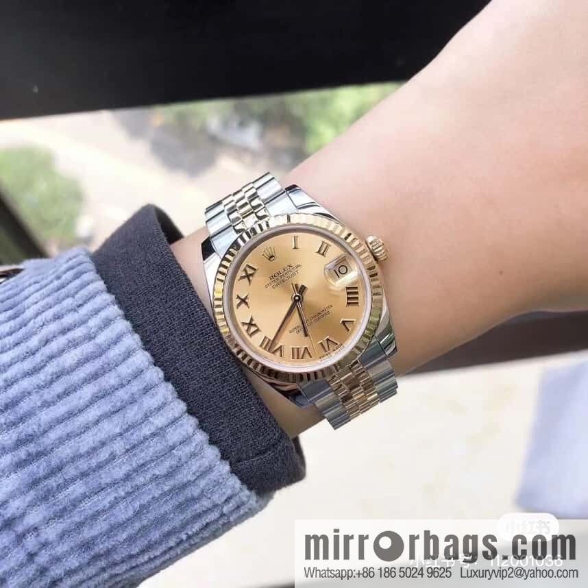 Rolex Customized Edition 2236 Blue Gossamer Fully Automatic Mechanical Movement Dial Size 31mm Rolex Rolex Women's Oyster Diary Watch