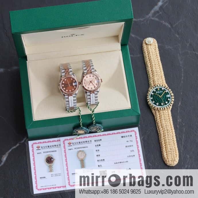 Rolex Women's Original Swiss Sw220 Movement 31mm Log Watch
