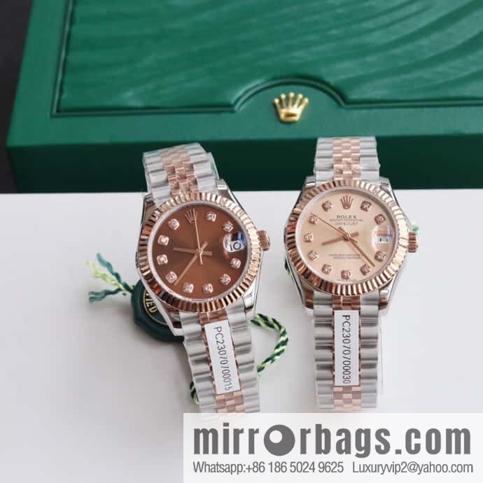 Rolex Women's Original Swiss Sw220 Movement 31mm Log Watch