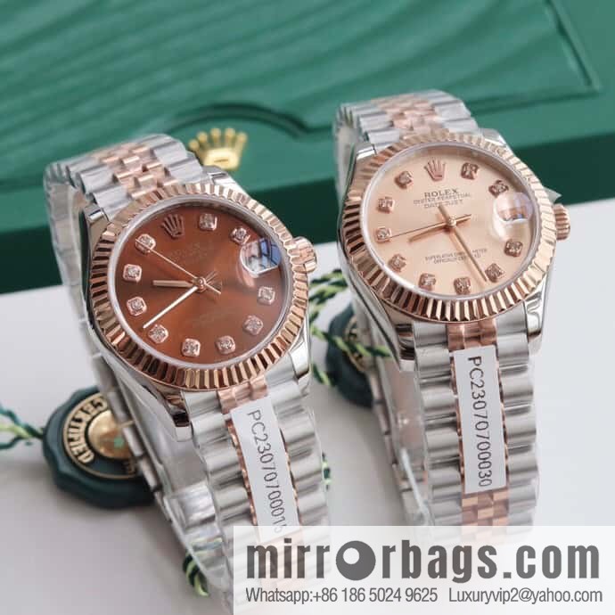 Rolex Women's Original Swiss Sw220 Movement 31mm Log Watch