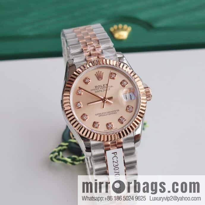 Rolex Women's Original Swiss Sw220 Movement 31mm Log Watch