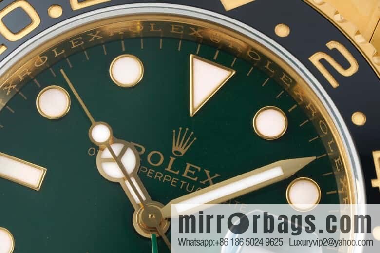 Rolex GMT Greenwich gold-coated one-piece Cal.3186 movement watch