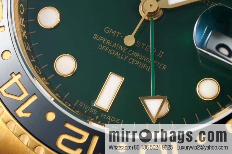 Rolex GMT Greenwich gold-coated one-piece Cal.3186 movement watch