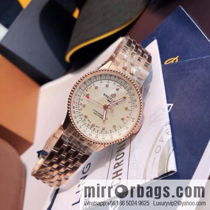 Original Breitling Aviation Chronograph Automatic Swiss Original SW200 Movement Watch Women's Exquisite and Elegant (Copy)