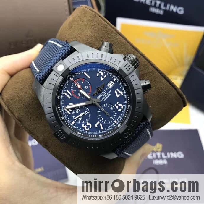 Breitling Vengeance Time Watch 45 Night Service Edition Original ETA7750 Movement Watch