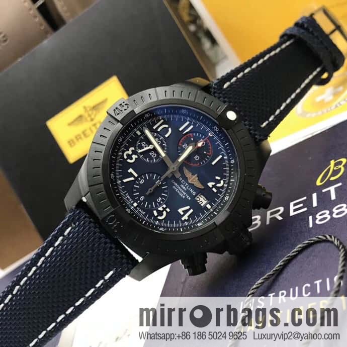 Breitling Vengeance Time Watch 45 Night Service Edition Original ETA7750 Movement Watch