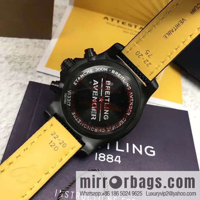 Breitling Vengeance Time Watch 45 Night Service Edition Original ETA7750 Movement Watch