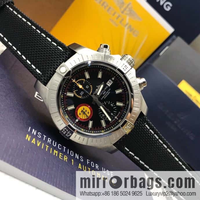 Breitling Vengeance Time Watch 45 Night Service Edition Original ETA7750 Movement Watch
