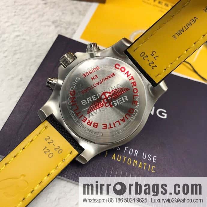 Breitling Vengeance Time Watch 45 Night Service Edition Original ETA7750 Movement Watch