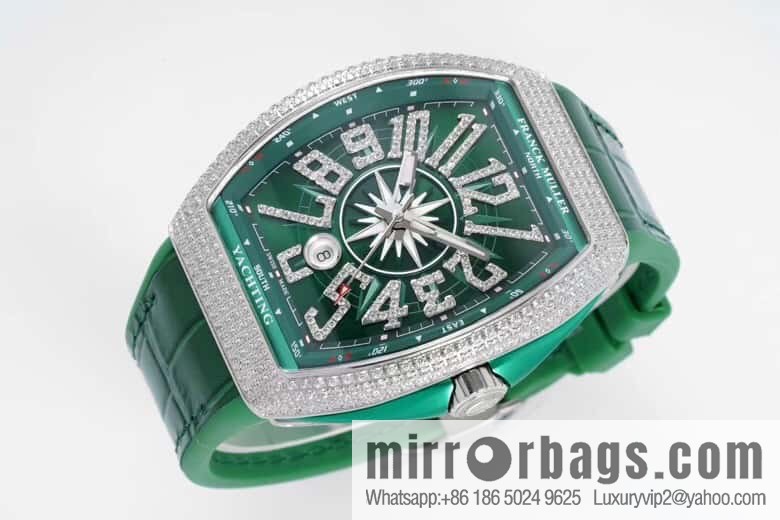 ABF highest quality, green yacht, new arrival Franck Muller Vanguard Yachting V45 ETA2824 movement watch