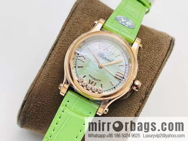 [YF Factory2023 wall crack recommendation, the latest masterpiece] Chopard happy Sports series 274893-5016 (mint green mother shell - pearlescent purple)