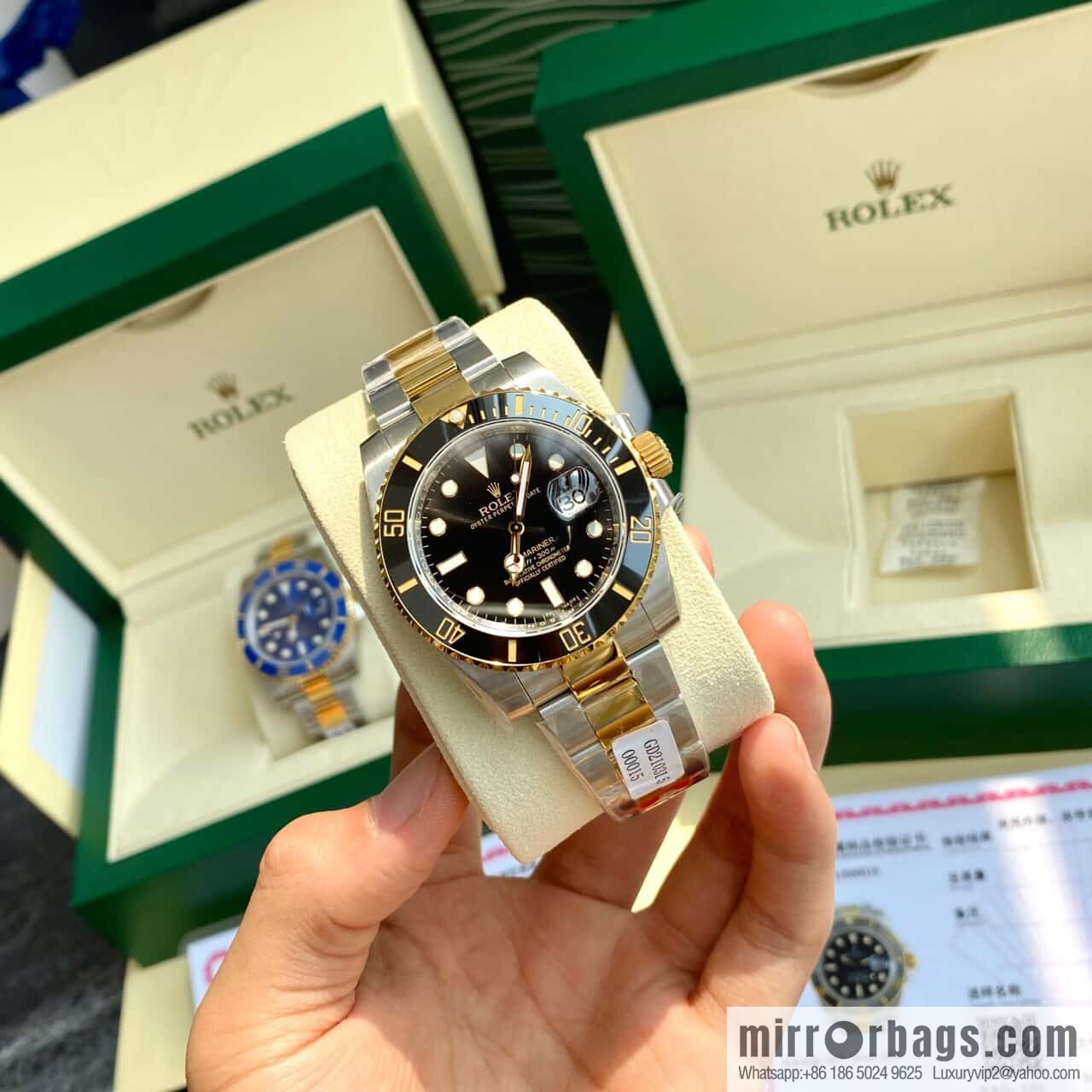 18K gold Rolex Submariner series imported Swiss ETA 2836-2 automatic mechanical movement watch