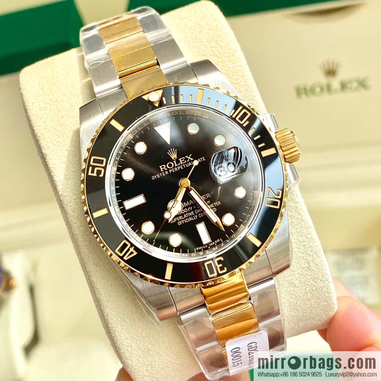 18K gold Rolex Submariner series imported Swiss ETA 2836-2 automatic mechanical movement watch