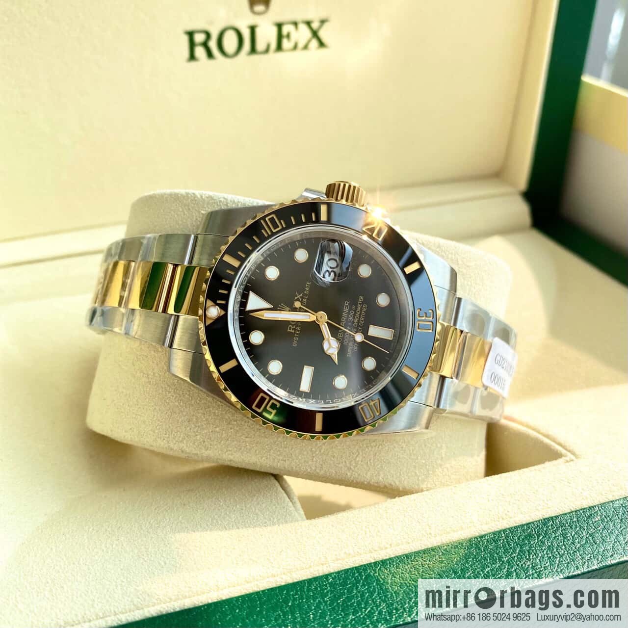 18K gold Rolex Submariner series imported Swiss ETA 2836-2 automatic mechanical movement watch
