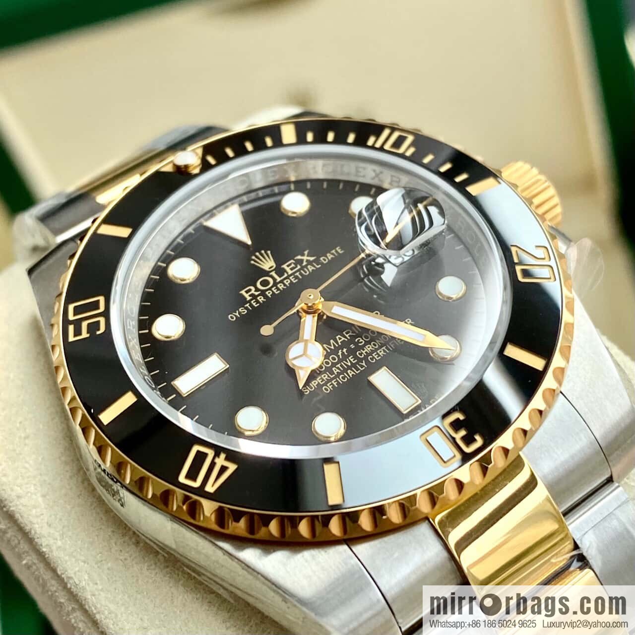 18K gold Rolex Submariner series imported Swiss ETA 2836-2 automatic mechanical movement watch