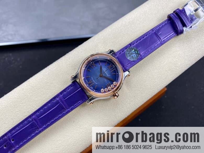 [YF Factory2023 wall crack recommendation, the latest masterpiece] Chopard happy Sports series 274893-5016 (mint green mother shell - pearlescent purple)