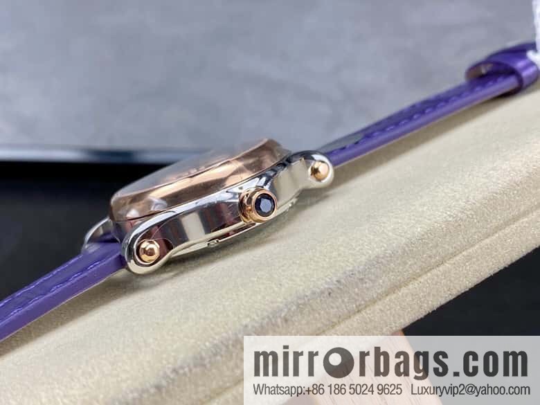 [YF Factory2023 wall crack recommendation, the latest masterpiece] Chopard happy Sports series 274893-5016 (mint green mother shell - pearlescent purple)