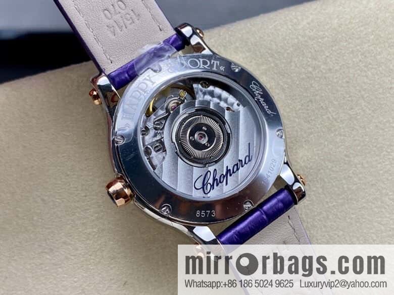 [YF Factory2023 wall crack recommendation, the latest masterpiece] Chopard happy Sports series 274893-5016 (mint green mother shell - pearlescent purple)