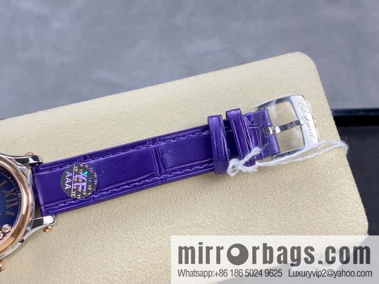 [YF Factory2023 wall crack recommendation, the latest masterpiece] Chopard happy Sports series 274893-5016 (mint green mother shell - pearlescent purple)