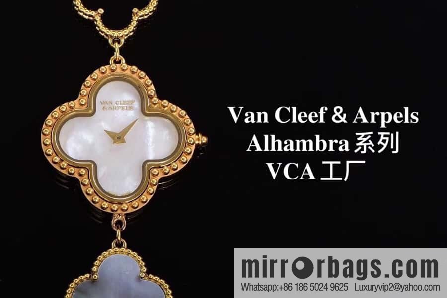Van Cleef & Arpels -𝐕𝐚𝐧 𝐂𝐥𝐞𝐞𝐟 & 𝐀𝐫𝐩𝐞𝐥𝐬 Alhambra bracelet Swiss quartz watch