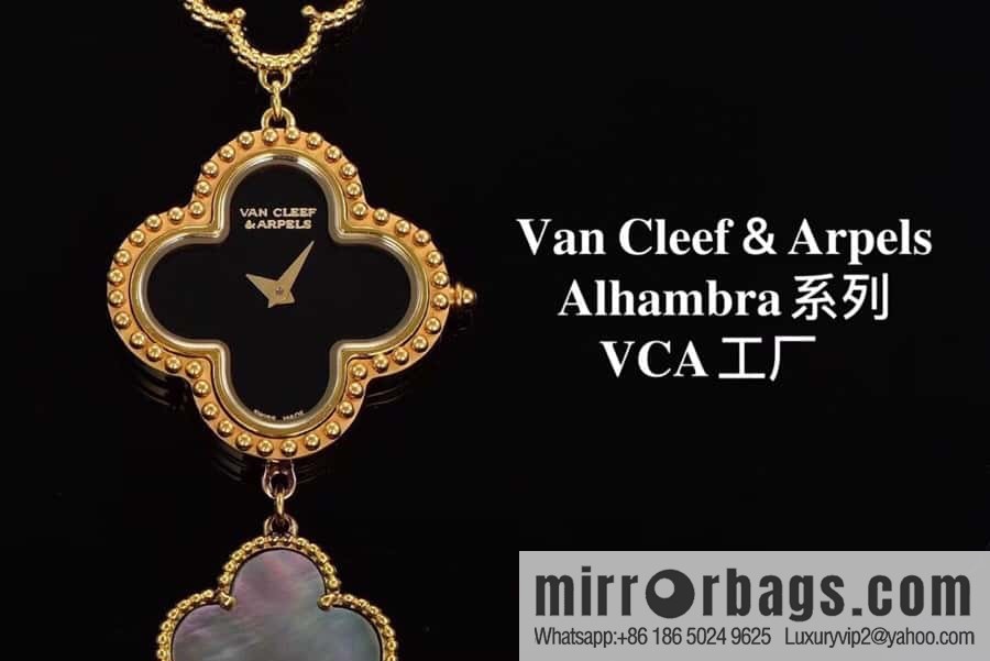 Van Cleef & Arpels -𝐕𝐚𝐧 𝐂𝐥𝐞𝐞𝐟 & 𝐀𝐫𝐩𝐞𝐥𝐬 Alhambra bracelet Swiss quartz watch