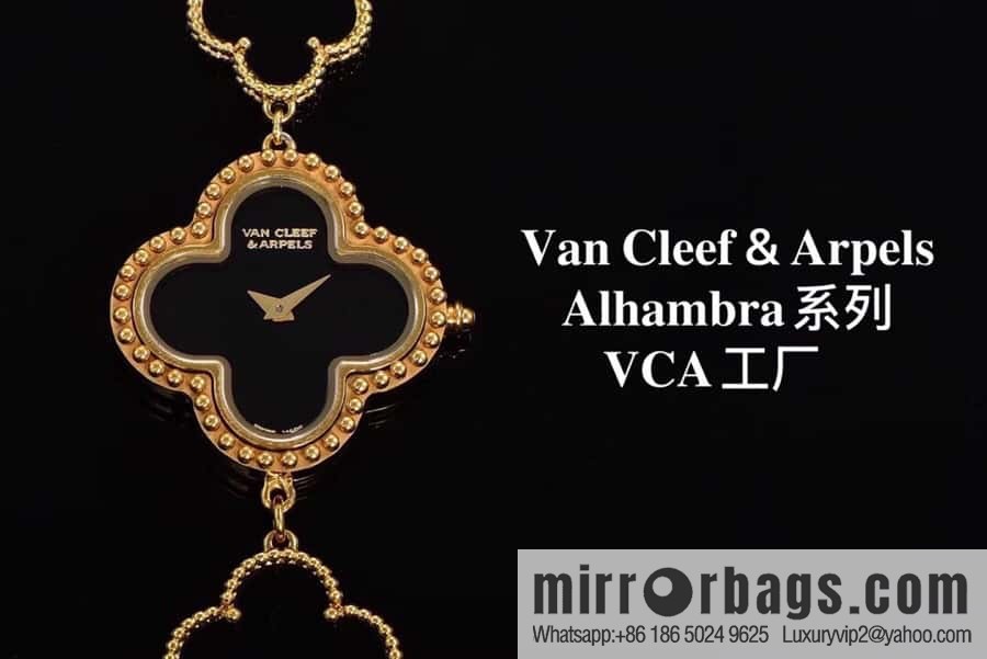 Van Cleef & Arpels -𝐕𝐚𝐧 𝐂𝐥𝐞𝐞𝐟 & 𝐀𝐫𝐩𝐞𝐥𝐬 Alhambra bracelet Swiss quartz watch