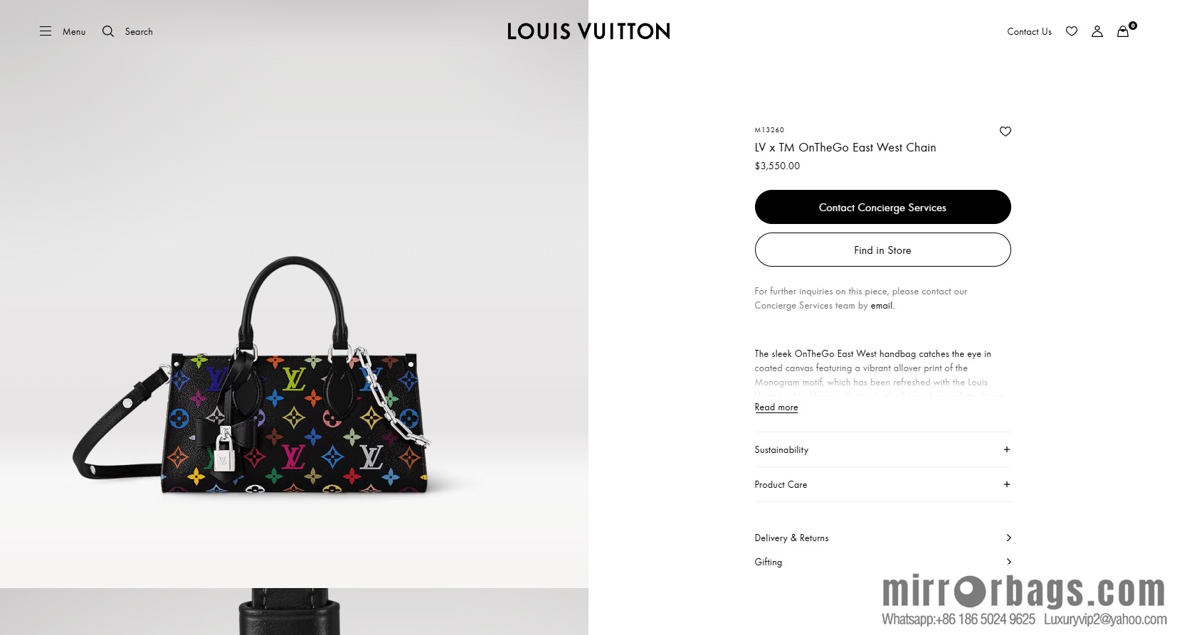 LV M13260 LV x TM OnTheGo East West Chain