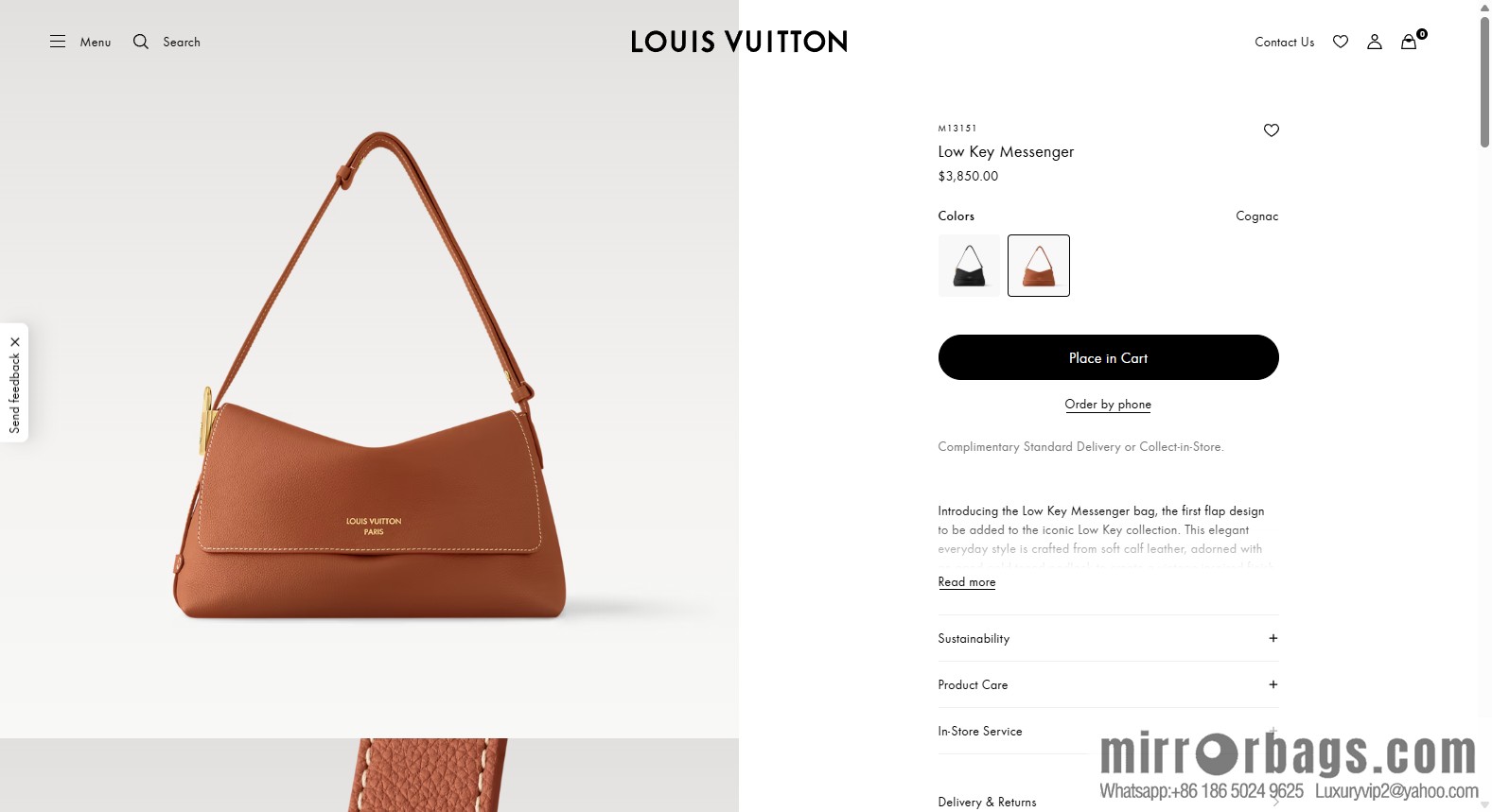 LV M13151 Low Key Messenger