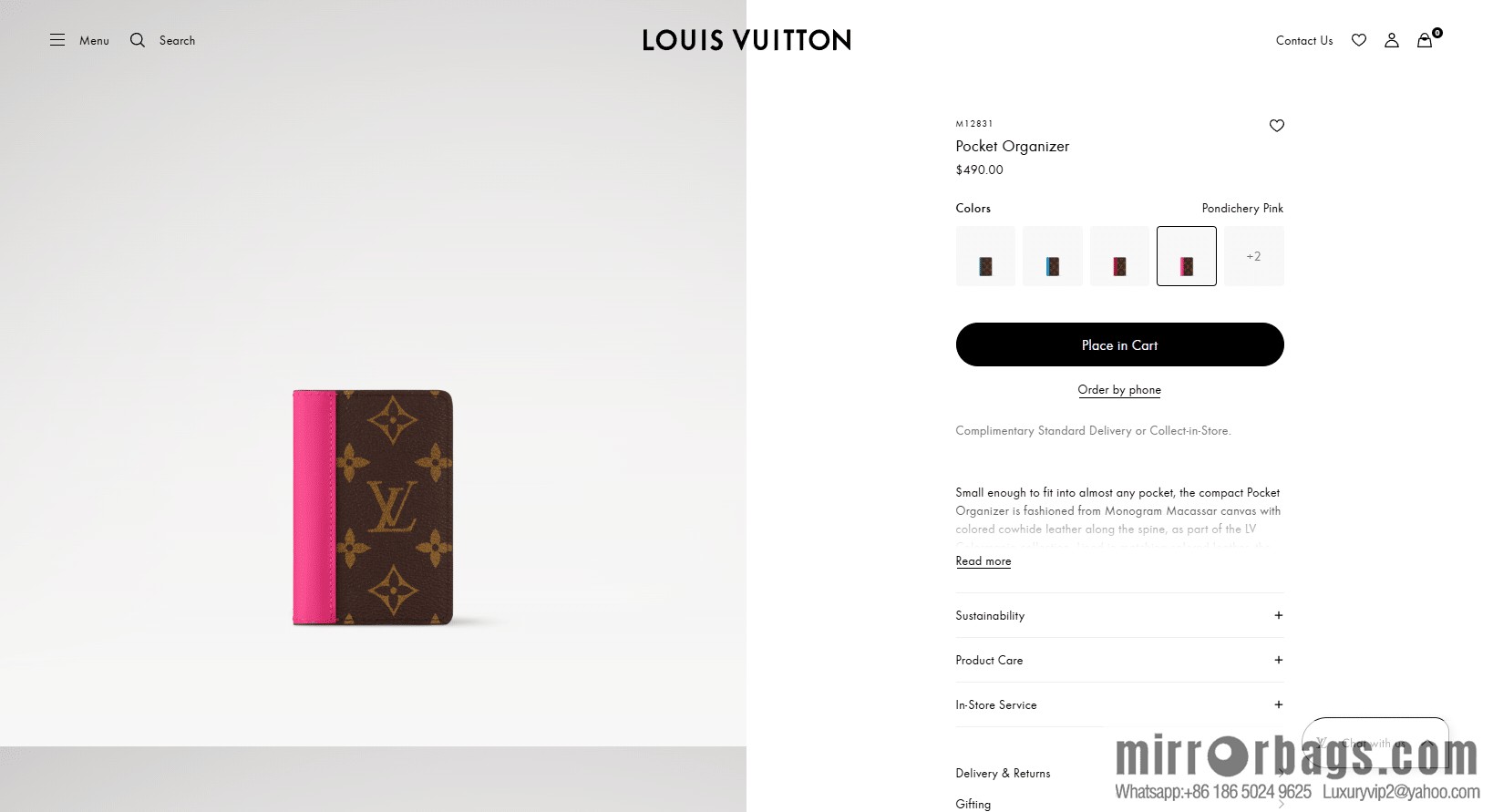 LV pocket wallet M12831 [official chip version]