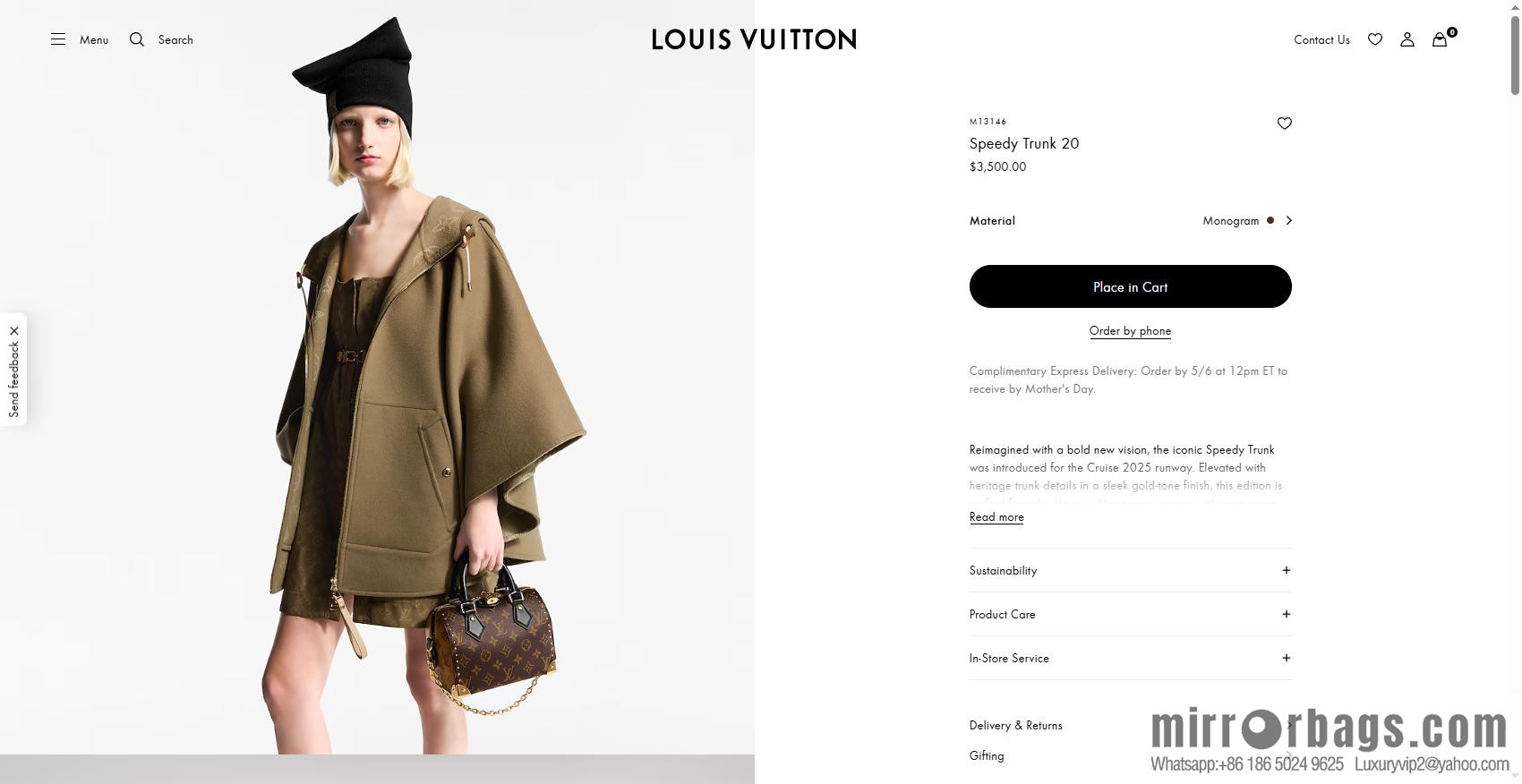 LV M13146 Speedy Trunk 20