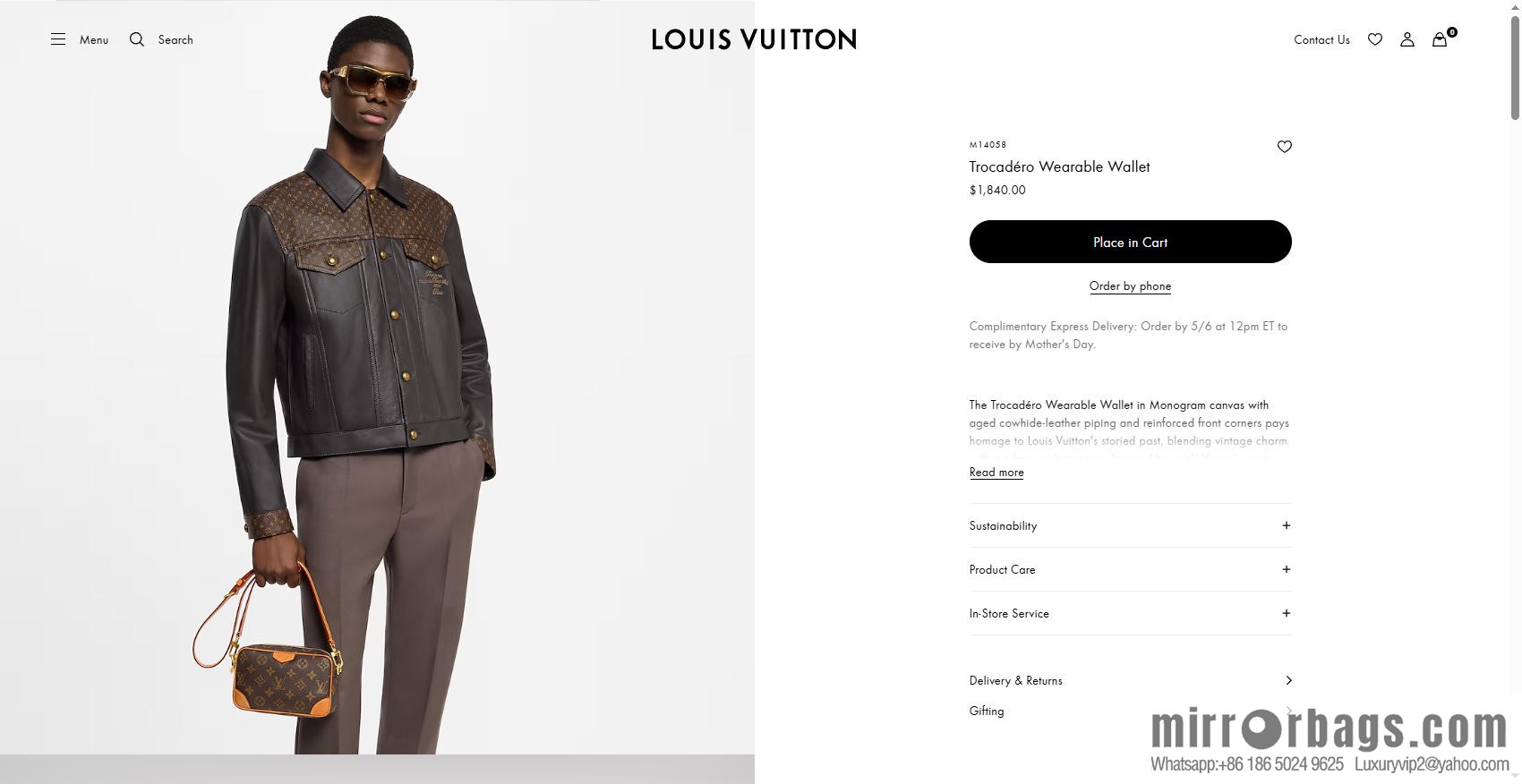 LV M14058 Trocadéro Wearable Wallet
