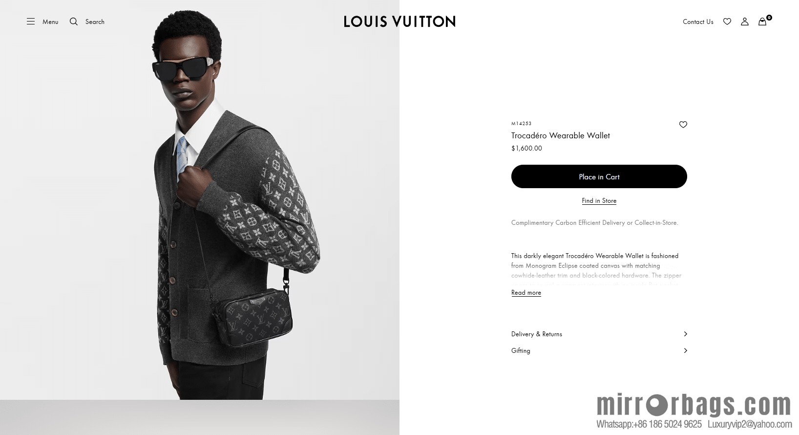 LV M14253 Trocadéro Wearable Wallet