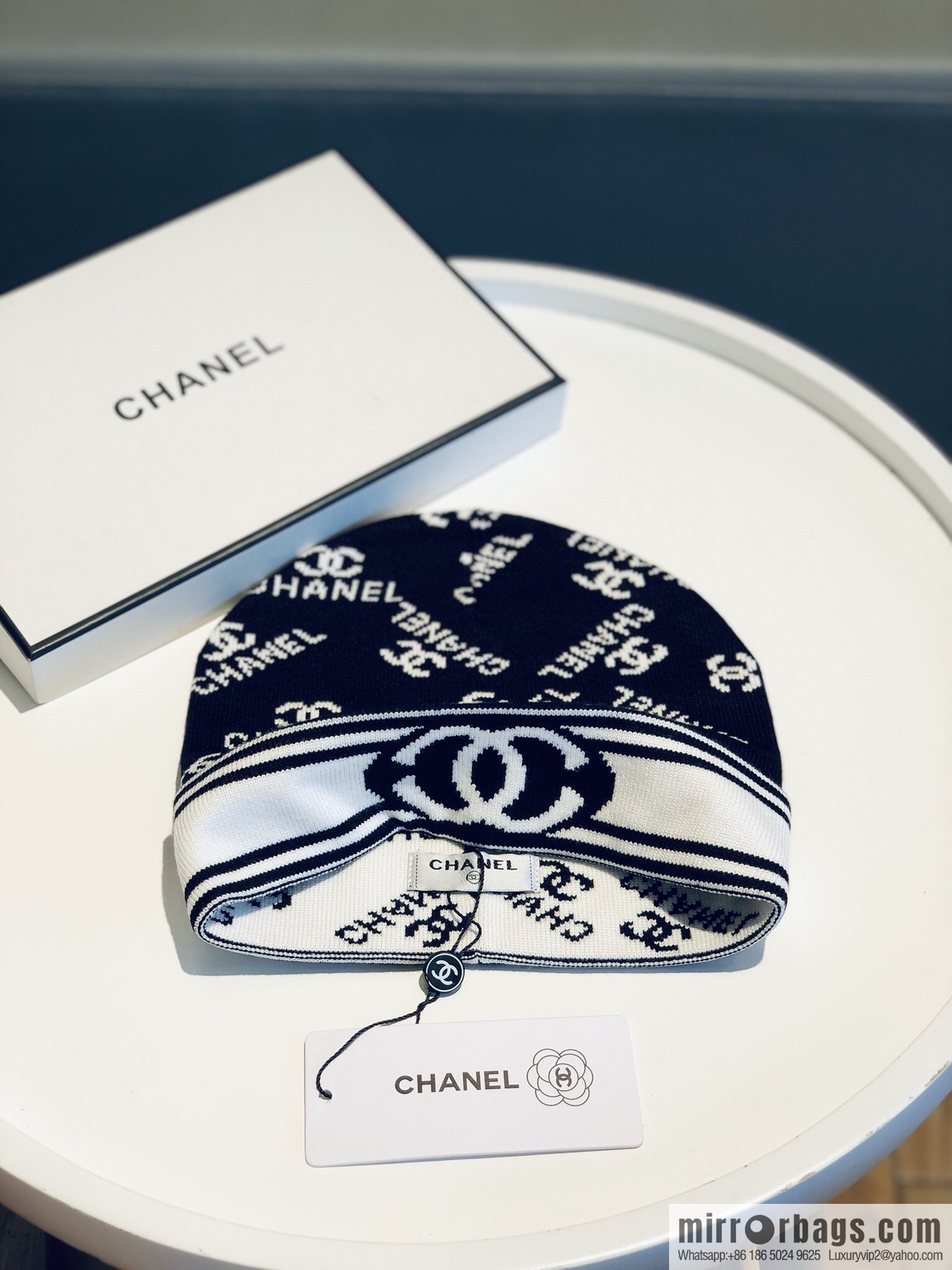 Chanel simple atmosphere Japanese wool knitted hat