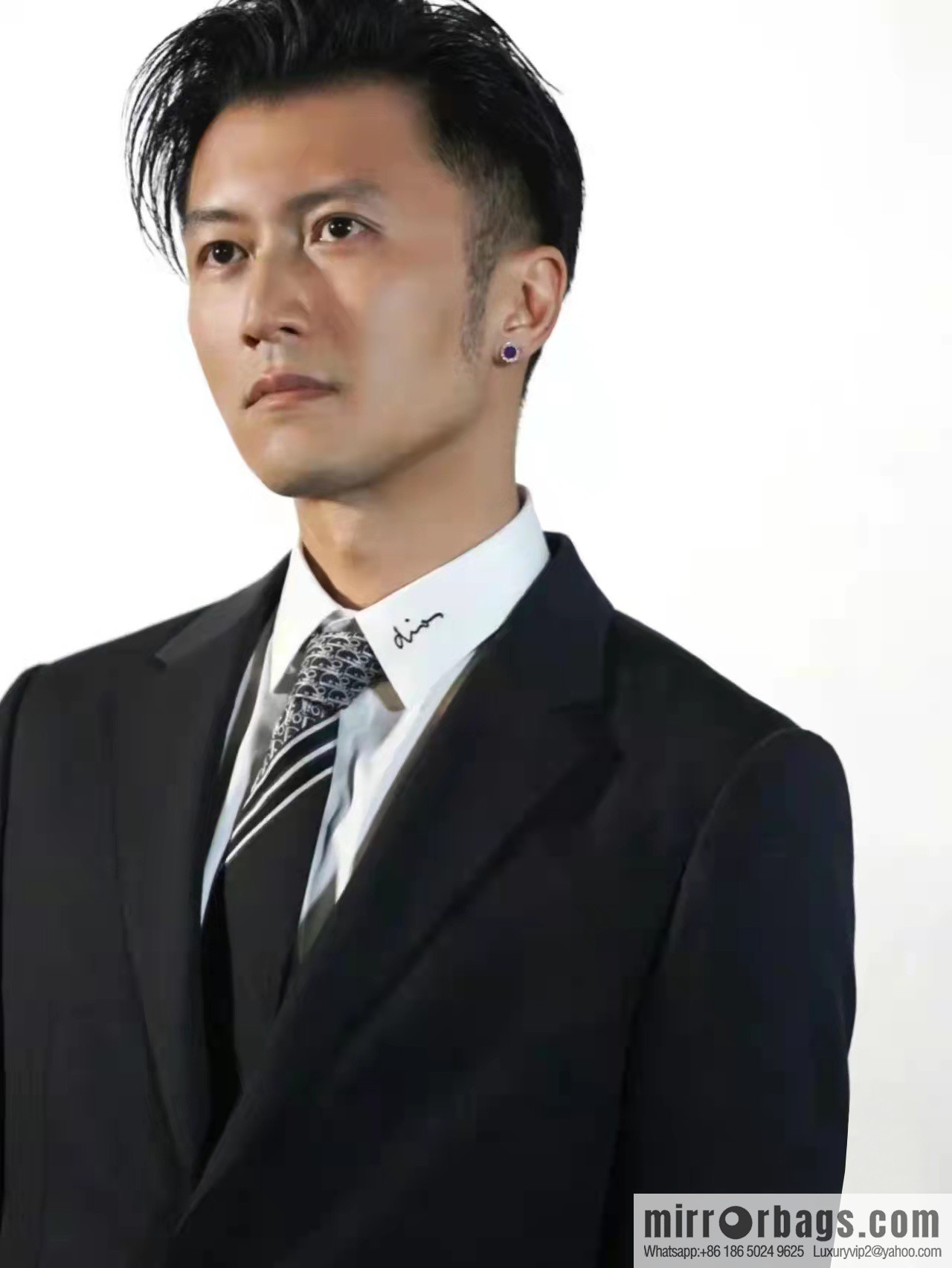 Dior 100% Top Handmade Custom Do Letter Striped Tie